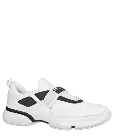 Shop Prada Cloudbust Sneakers In White