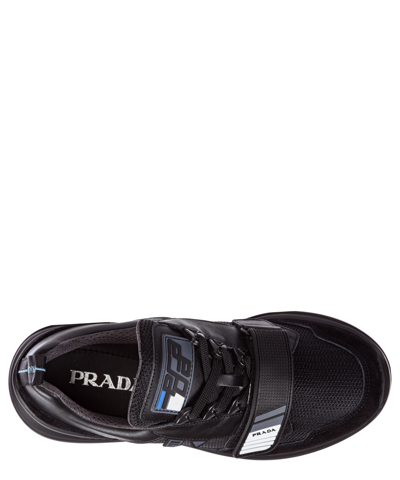 Shop Prada Mechano Sneakers In Black