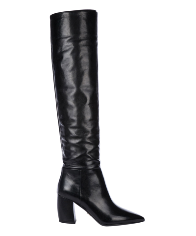 Shop Prada Over-the-knee Boots In Black