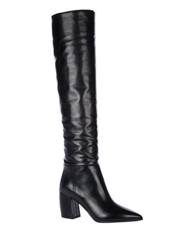 Shop Prada Over-the-knee Boots In Black