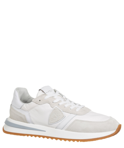 Philippe Model Tropez 2.1 Sneakers With Suede Inserts In White