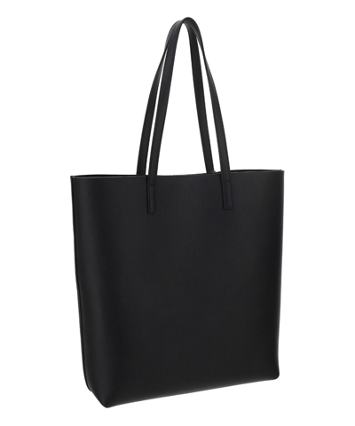 Shop Saint Laurent N/s Tote Bag In Black