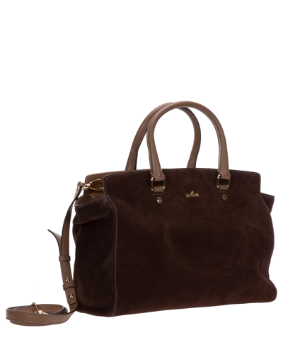 Shop Hogan Handbag In Brown