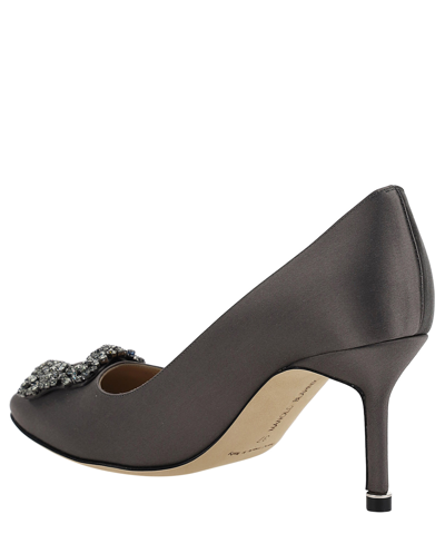 Shop Manolo Blahnik Pumps In Grey