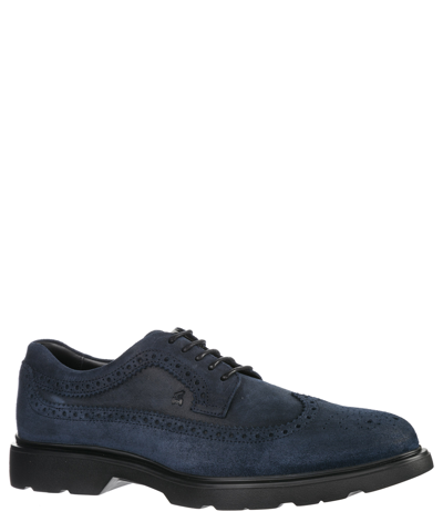 Shop Hogan Route - H304 Derby Shoes In Blue