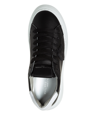 Shop Philippe Model Temple Sneakers In Black
