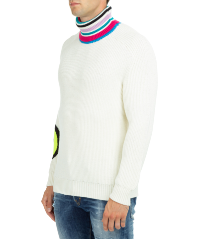 Shop Barrow Roll-neck Sweater In White