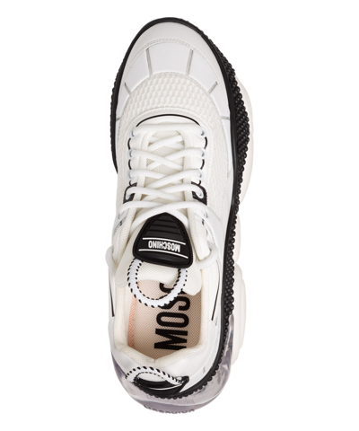 Shop Moschino Bubble Teddy Sneakers In White