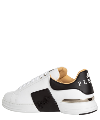 Shop Philipp Plein Phantom Kick$ Sneakers In White