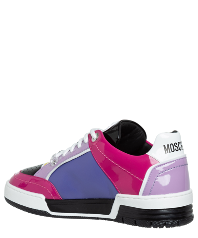 Shop Moschino Streetball Sneakers In Pink