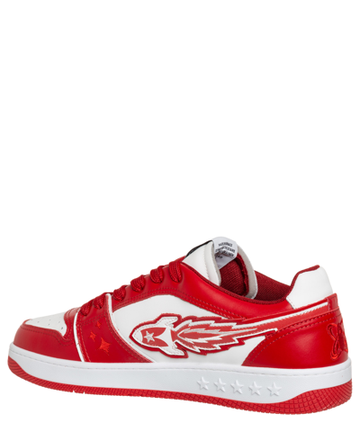 Enterprise Japan Rocket 3d Low-top Leather Sneakers In Red