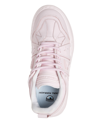 Chiara Ferragni Sneakers In Rose-pink Leather In Pink