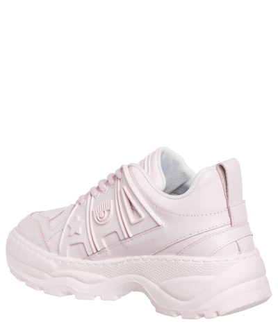 Chiara Ferragni Sneakers In Rose-pink Leather In Pink