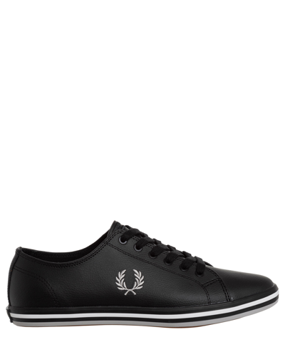 Fred Perry Kingston Leather Sneakers In Black | ModeSens
