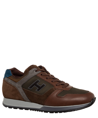 Shop Hogan H321 Sneakers In Brown