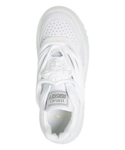 Shop Versace Odissea Sneakers In White