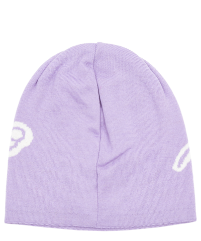 Shop Moschino Teddy Bear Beanie In Violet