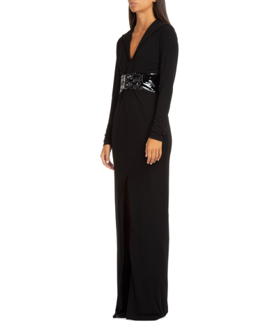 Shop Moschino Long Dress In Black