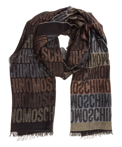 Shop Moschino Scarf In Black