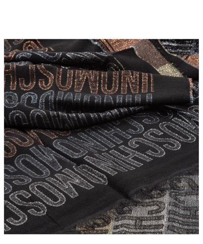 Moschino Wool Scarf In Black