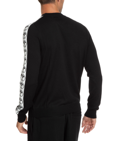 Shop Moschino Double Question Mark Sweater In Black