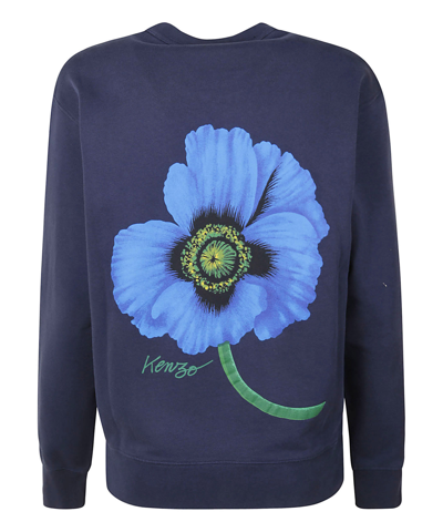 Shop Kenzo Poppy Sweatshirt In Blue