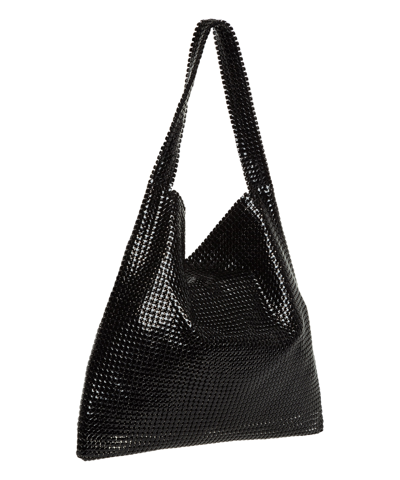 Shop Rabanne Pixel Shoulder Bag In Black