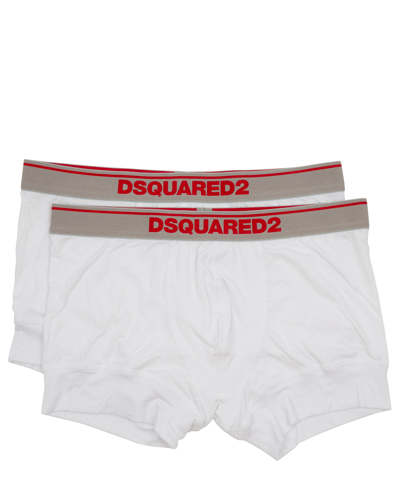Shop Dsquared2 Boxer In White