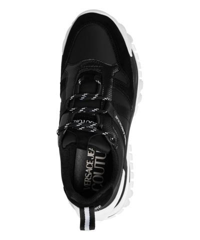 Shop Versace Jeans Couture Trail Treck Sneakers In Black