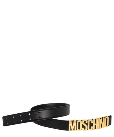 Shop Moschino Belt In Black