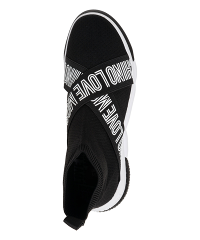 Shop Love Moschino High-top Sneakers In Black