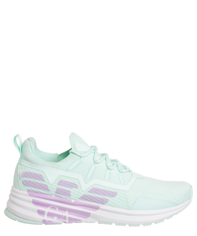 Shop Ea7 Sneakers In Lightblue