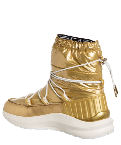 Shop Ea7 Snow Boots In Gold