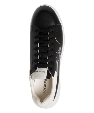 Shop Emporio Armani Sneakers In Black