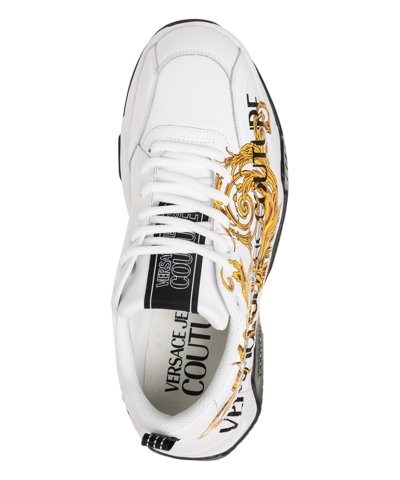 Shop Versace Jeans Couture Stargaze Logo Couture Sneakers In White