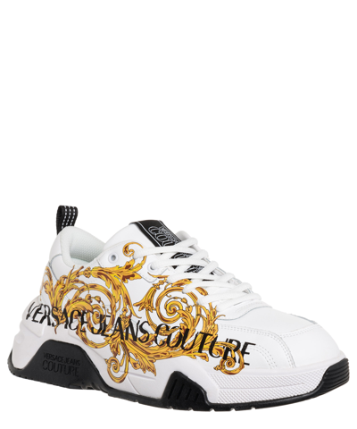 Shop Versace Jeans Couture Stargaze Logo Couture Sneakers In White