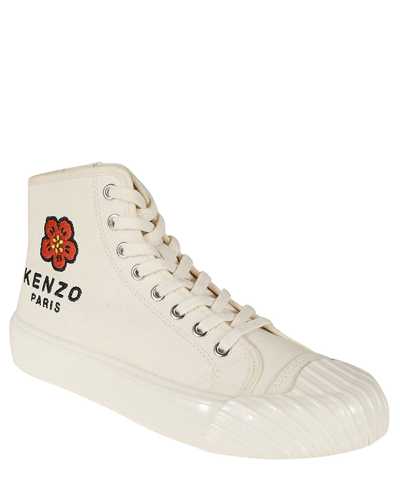 Shop Kenzo Boke Flower High-top Sneakers In White
