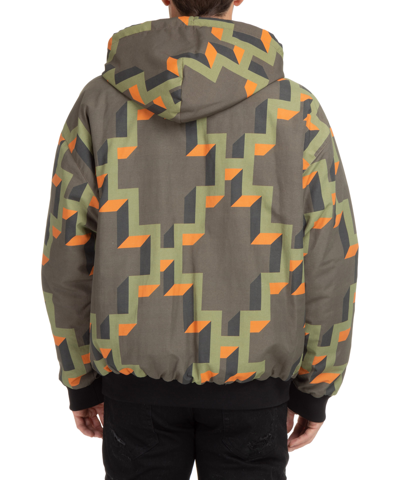 Marcelo Burlon County Of Milan Cross All Over All Over Jacket In Green