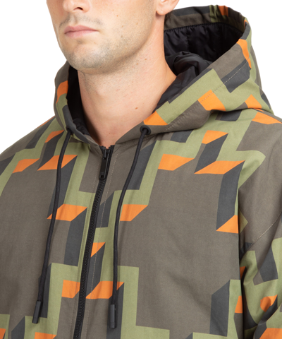 Marcelo Burlon County Of Milan Cross All Over All Over Jacket In Green