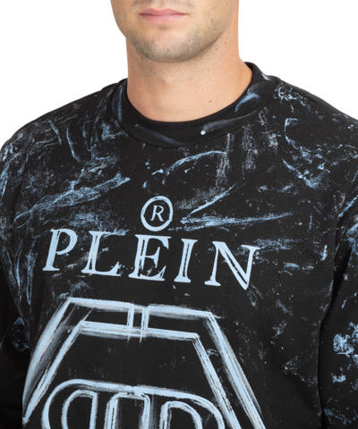 Shop Philipp Plein Hexagon Ls Sweatshirt In Black