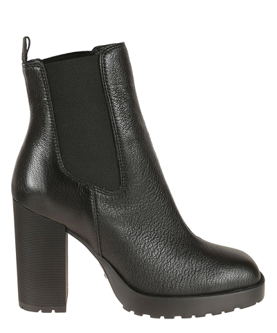 Shop Hogan H623 Heeled Boots In Black