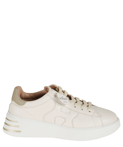 Shop Hogan Rebel Sneakers In White
