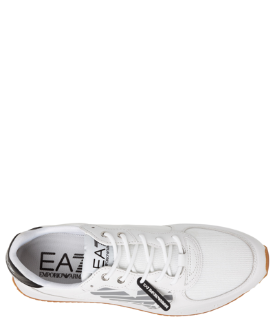 Shop Ea7 Vintage Eagle Sneakers In White