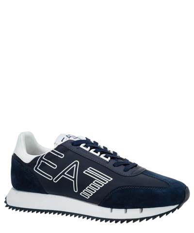 Shop Ea7 Vintage Sneakers In Blue