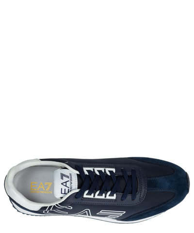 Shop Ea7 Vintage Sneakers In Blue