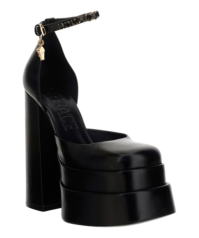 Shop Versace Aevitas Pumps In Black