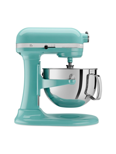 Shop Kitchenaid Professional 600 Series 6 Qt. Bowl-lift Stand Mixer & Pouring Shield In Aqua Sky