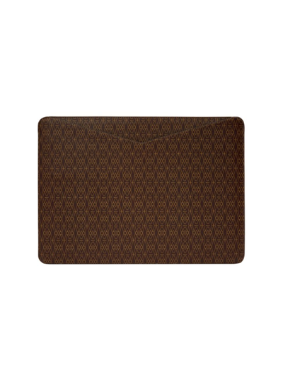 Shop Wolf Signature 16" Laptop Sleeve In Brown