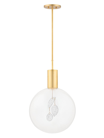 Shop Hudson Valley Lighting Gio One-light Pendant In Aged Brass