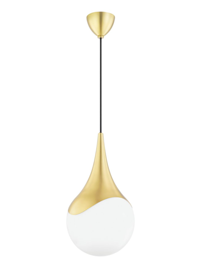 Shop Mitzi Ariana Single-light Large Pendant In Aged Brass